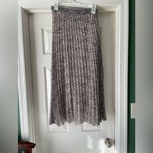 Japna Black and White A-Line Skirt